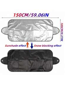 Winter Car Snow Windshield Cover, Ice & Snow Blocker, Sun Shade For Front Windshield