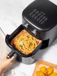 100/50 Pieces High Temperature Resistant Silicone Paper For Oil-Free Frying, Oven Paper For Household Fat, Square Baking Paper