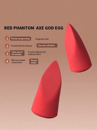 1pc/5pcs/10pcs Classic Red Makeup Sponge Blender, Multi-Shaped Non-Latex Angled Teardrop Makeup Sponge Tool, Red Marked Round Tube Makeup Sponge, Red Teardrop Stamping Makeup Sponge,Makeup,Cheap,Room Decor,Vanity,Travel,Bedroom,Makeup Accessories,Puff,Makeup Blender,Powder Puff,Makeup Sponge,Cheap,Stocking Stuffers,Makeup,Makeup Tools,Cheap Stuff,Gifts,Gifts For Women,Christmas Gifts,Giveaways,Travel,Cheap Stuff,Travel Essential