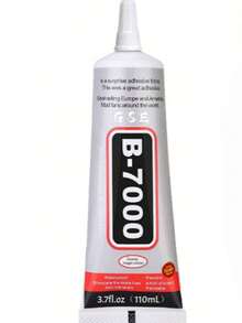 Adhesivo multiusos B-7000, de alta resistencia con punta aplicadora de precisión, pegamento en pasta B7000 de 110ml/3.7oz, apto para pedrería, ropa, tela, joyería, teléfonos, tabletas, madera, goma,