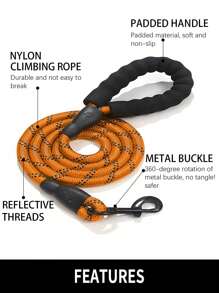 1.5m Leash + Adjustable Harness For Dogs, Universally Suitable For Bully Corgi Doberman, Comfortable Top For Walking - Multicolor - View 5