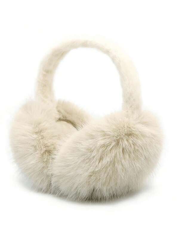 1/2 pièces Cache-oreilles d'hiver pour femmes, cache-oreilles moelleux et pliables en fibre de polyester (polyester). Couleur de la partie d'oreille attribuée au hasard. Cache-oreilles de couleur unie - cache-oreilles doux et moelleux, cache-oreilles pliables, cache-oreilles confortables et coupe-vent pour les accessoires d'hiver