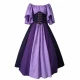 Purple Patchwork Dress