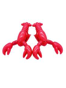 4 件/2 件沙滩巾防风夹适用于沙滩椅露台和泳池配件卡通眼镜鸡尾酒杯毛巾夹趣味装饰衣夹适用于家庭（可爱风格），毛巾夹，沙滩椅毛巾夹