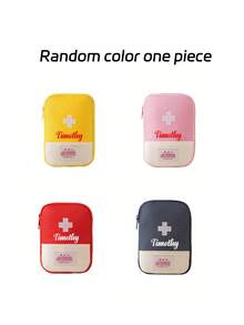 1pc Large-Capacity Medical Bag With Customized Name, Medicine Bag, Portable First Aid Kit, Medicine Storage Bag, Multi-Functional Storage Bag, Travel Medical Bag, Multiple Compartments For Easy Storage, Transparent Fixed Net, Easy To Find