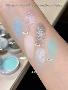 Uhue 1pc Monochrome Eyeshadow K01, High Color Payoff, Smooth Application, Long-Lasting, Smudge-Proof, Sweat-Proof, Multipurpose. 3g/0.1oz - K01 - 查看 3