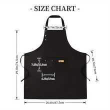 Adjustable Unisex Chef Apron With Paw Print & Bone Design - Heavy-Duty Kitchen Cooking Apron With Practical Pockets, One-Size-Fits-All For Men & Women, BBQ Grill, Meat, Pet Lover Gift (Father's Day, Mother's Day, Thanksgiving) - Black With Brown/Beige Paw Print & Bone Pattern, Durable & Easy-Clean, Fun And Functional For Cooking, Ideal For Dad And Mom, Stylish Kitchen Accessory With Adjustable Shoulder Straps, Apron For Chef, Adjustable Apron, Kitchen Apron For Men, - 1 cái - Xem 6