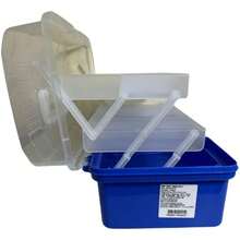 Maleta de Plastico Organizadora Multiuso Cores Variadas - Unidade - Azul - Visão 3