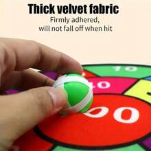 6件/12件粘球飞镖盘套装，室内外玩具，亲子互动，生日礼物，派对游戏用品