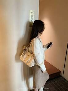 南风奇奥2nd芬兰旅行托特包，2025新款女士手提包，通勤单肩大包 - 杏色 - 查看 7