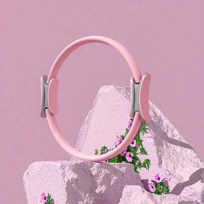 1 pieza Aro de Pilates liso, Aro de resistencia de yoga, Aro mágico, Equipo de fitness. Puede tener problema de pelusa debido al material.