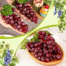 8/4/1 件假红葡萄，塑料逼真水果人造仿真葡萄，适用于婚礼家居厨房派对装饰摄影道具 - 彩色 - 查看 5