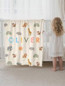 1件定制个性化毯子，文字毯，DIY毯，图案毯，纪念毯。挂毯，照片肖像毯设计，适合女孩、男孩、成人，情人节礼物，轻便，婴儿毯，个性化毯，返校时尚