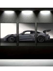 3 件，无框，12X16 英寸 X3，儿童房汽车海报印刷品，家庭办公室德国汽车装饰，育儿室装饰，宿舍礼物，有趣的帆布墙艺术，家庭卧室厨房客厅浴室，酒店咖啡厅办公室房间装饰艺术帆布墙海报。 - 彩色 - 查看 1