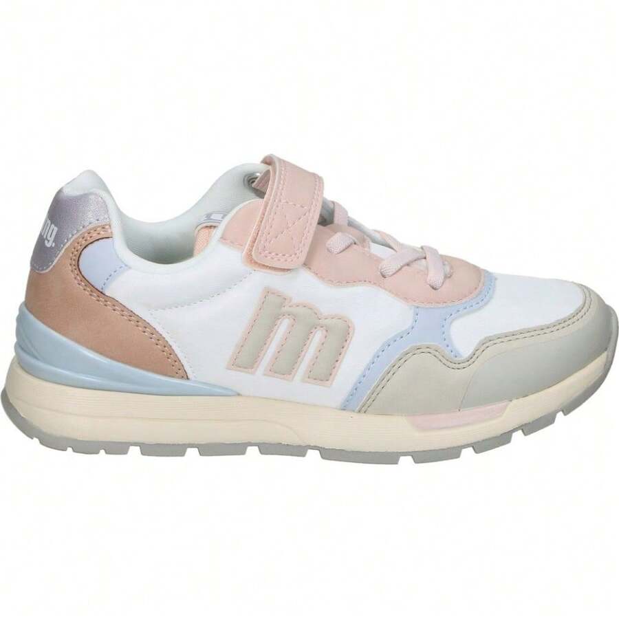 MTNG | Mustang Compact Girls' Sneakers – Pink Sneakers With Details – Elastic Laces And  – Maximum Support – Comfortable And Versatile – Model 49111V - Pink - View 1