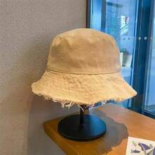 夏季水洗大檐渔夫帽度假流苏防晒女太阳帽复古山本暗黑系列流苏渔夫帽遮阳帽男女日式太阳帽遮阳帽女夏韩版日系流苏渔夫帽黑色学生简约边防晒盆帽太阳帽秋装 - 彩色 - 查看 6