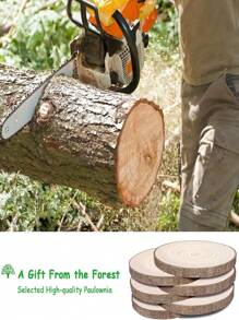 2 Stücke große Holzscheiben, natürliche Holzscheiben, unbearbeitete Holz Tischmittelstücke, Holzscheiben für Tischmittelstücke, zur Präsentation, Basteln, Malen, Tischdekoration, Holzbrennen, DIY Projekte, Weihnachten