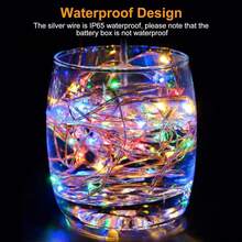 48 Pack Fairy Lights Battery Operated - 7ft 20 Led Twinkle Lights 3 Modes, Bulk Mini String Lights Waterproof For Mason Jars Vases DIY Party Wedding Decoration Christmas - 彩色光 - 查看 2