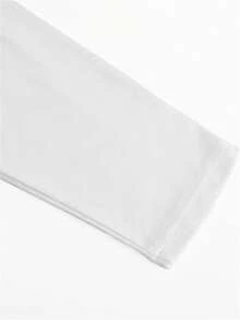 男士休闲长袖T恤 - 秋冬季轻薄弹力涤纶混纺圆领T恤，可机洗，双色设计，饰有品牌标志，轻盈透气，适合作为礼物送给朋友 - 彩色 - 查看 5