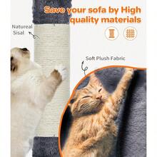 Made4Pets Cat Tree 54in Cat Tower For Indoor Cats Kitten Tree MultiLevel Cat Tree With 2 Condo Furniture Activity Center With Scratching Posts Funny Toys Kittens Pet Play House Dark Grey