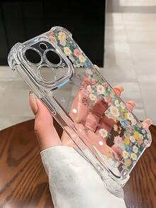 Funda protectora de teléfono con estampado floral y de mariposa en TPU de 1 pieza, con 4 esquinas reforzadas y antideslizante, compatible con iPhone 11 12 13 14 11 Pro Max 12 Pro Max 13 Pro Max 14 Pro Max XR 15 15 PRO 15 PRO MAX / 16 / 16 Pro / 16 Pro Max / 16 Plus / 15 / 15 Pro / 15 Pro Max / 15 Plus, también se adapta a los últimos modelos 17 / 17 Pro / 17 Pro Max / 17 Air, versión internacional, no la versión nacional - Multicolor - Ver 3