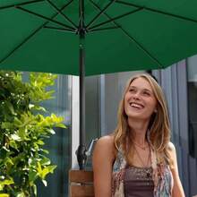 مظلة حديقة خارجية 3م 6/8 أضلاع، غطاء مظلة موز، غطاء مظلة واقية من الشمس، غطاء مظلة أثاث، سطح استبدال متعدد الألوان مقاوم للماء (الغطاء فقط)، سهل التنظيف، مناسبة للشاطئ والشرفة والخارج والمتجر