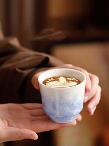 4 piezas Tazas de cerámica con acabado de esmalte agrietado, taza de café con leche para el té de la tarde, regalo de oficina de alta gama, regalo de cumpleaños, regalo para novio/novia, regalo del Día de la Madre