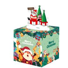 Christmas Money Pull Box, Surprise Candy Box, Christmas Money Pull Theme Gift, Ideal For Family Gatherings - Dark Green - View 3