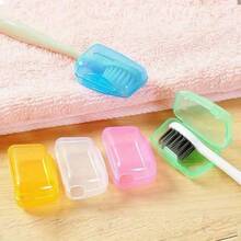 2PCS Stylish And Durable Toothbrush Case - Lightweight, Portable, Travel Friendly - Ideal Toothbrush Finishing And Protection Tool, Shipped In Random Colors - màu sắc ngẫu nhiên - Xem 2