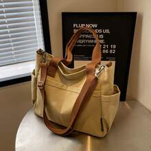 1pc Personalized Tote Bag, Shoulder Bag, Casual Shopping Bag, Large Capacity Shoulder Bag, Suitable For Work, Travel, Multifunctional, Spacious, Lightweight, Practical, Anniversary, Christmas, Vacation, Suitable For Outdoor/Commute/Travel/School/Outing/Sports/Shopping/Daily Use