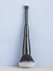 1 pezzo Pennello per polvere a doppia estremità + Pennello sfumante 2 in 1 Pennello per trucco portatile