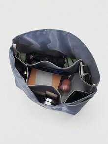 1 pezzo Borsa interna divisibile, borsa inseribile impermeabile per borse a mano - Utilizzata per l'organizzazione e lo stoccaggio di cosmetici e articoli da toeletta - Organizer da viaggio versatile