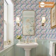 SUPSTICKER 12 miếng dán trang trí nhà cửa bằng chất liệu PVC dày dặn, kiểu dáng hiện đại, họa tiết gạch mosaic giả 2D, tự dính, chống thấm nước, chống dầu, dễ dán, thích hợp cho phòng ngủ, nhà bếp, phòng tắm, mặt bàn đảo bếp, trang trí tường phòng khách. Kích thước: 3.93*3.93/5.9*5.9/7.87*7.87 inch - Nhiều màu - Xem 9