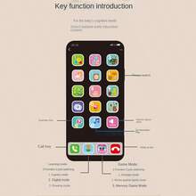 Kids Realistic Toy Phone With Lights And Music, Educational, Birthday Gift (Batteries Not Included) - Multicolor - View 6