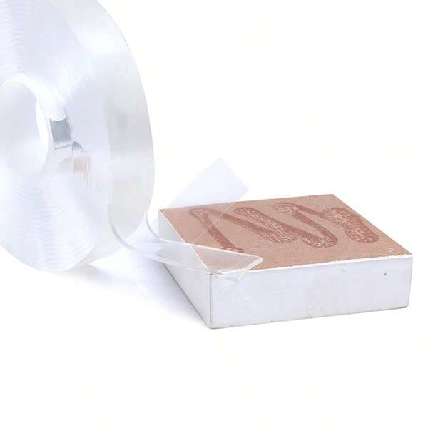 Cinta Adhesiva de Doble Cara Transparente 20mm x 5m – Fijación Fuerte e Invisible para Todo Tipo de Superficies-100451