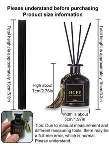 1/8 包 2 盎司/50 毫升藤条香薰礼盒套装，包含茉莉和薰衣草精油，无焰香薰机，清新空气，是家居装饰、酒店、客厅、书房、卧室、浴室的理想之选。 - 多色 - 查看 4