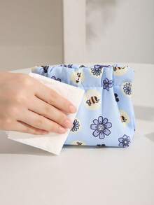 1 件全新按扣袋、卫生巾/口红袋、钥匙/化妆品袋、电线整理袋、便携式便携袋 - 新款收納零錢包 - 查看 5