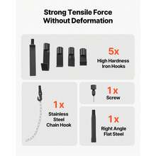 Dent Puller Kit, 10 Lbs 13-In-1 Slide Hammer Dent Removal Kit, Heavy-Duty Auto Body Truck Repair Automotive Damage Remover Tool Repair Frame With Carrying Case, Extension Rod, Non-Slip Handle - Black - View 6
