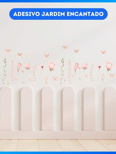 Adesivos de Parede de Flores Boho em Aquarela para Quarto Sala de Estar Casa Adesivos Removíveis Murais PVC Adesivos de Parede Decoração de Casa