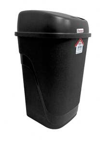 Bote Para Basura Balancín, Mediano, Capacidad 23LT, Resistente y Duradero, 29 * 30 * 51.5 cm - Negro - Ver 6