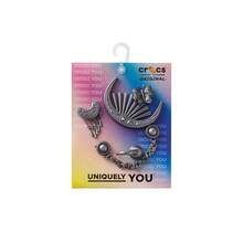 5pcs/Set Hollow Out Clogs Jibistar Accessories Decorative Holes Shoes Exquisite Textured Personalized Shoe Charms, Mixed Silver & Gold Metal