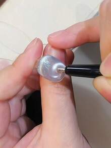 1支猫眼磁性笔，11厘米磁性钢珠笔，用于美甲，猫眼凝胶指甲油磁性棒，强磁性美甲工具 - 黑色 - 查看 7