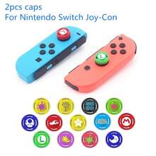 DATA FROG 2 PCS Analog Thumb Stick Grip Cap Skin Compatible-Nintend O Switch NS Joy-Con Gamepad Caps Compatible With Switch Accessories - Shape - View 3