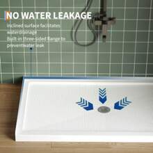 Danolapsi Shower Base,Shower Base With Drain,Removable Stainless Cover,Non-Slip Shower Pan,Acrylic And Fiberglass Shower Floor Base For Easy Installation - 60*36 middle drain - View 4