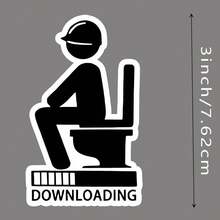 3-Inch "Worker's Break Humor" Sticker - Humorous - Themed Vinyl Sticker With Character & Text Art For Laptops, Notebooks, Water Bottles, Labor Enthusiasts, And Fun Decor | Great For Blue - Collar Fans, Relatable Humor Lovers, And Those Into Playful Work Puns | Perfect For Showcasing Fandom For Light - Hearted Vibes, Adding Whimsical Flair, And Celebrating Sass - Centric Rest Humor