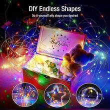 48 Pack Fairy Lights Battery Operated - 7ft 20 Led Twinkle Lights 3 Modes, Bulk Mini String Lights Waterproof For Mason Jars Vases DIY Party Wedding Decoration Christmas - 彩色光 - 查看 5