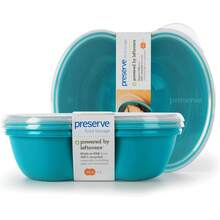 Recipiente de almacenamiento de alimentos, Juego de 2, Garantía de calidad Azul aguamarina 5MZ8 - Naranja - Ver 1