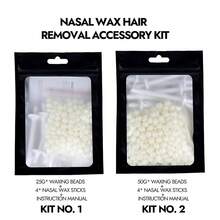 1 Set 25g/50g Nose Hair Wax Kit, Nose Hair Removal Wax For Men & Women, Eyebrow & Nose Hair Removal Wax Beans, Nose Hair Wax Stick Accessories