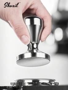 shoxil 1 件咖啡压粉器 51/53/58 毫米，意式浓缩咖啡压粉器，不锈钢咖啡压粉器 - 銀色 - 查看 2