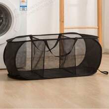 1pc两格/三格大容量收纳篮脏衣篮折叠卧室浴室宿舍整理洗衣篮衣服玩具杂物手提收纳篮两种规格自由选择。